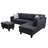 Manol 3 - Piece L- Shaped Upholstered Living Room Sectional Sofa-1234253418-1234253341