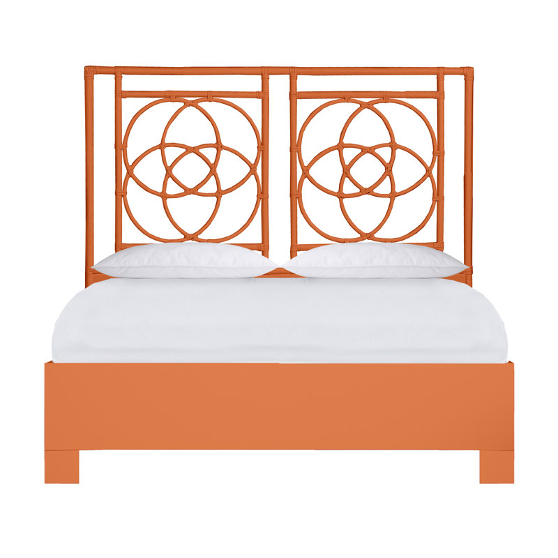 Lit plateforme Emilia, Grand, Orange