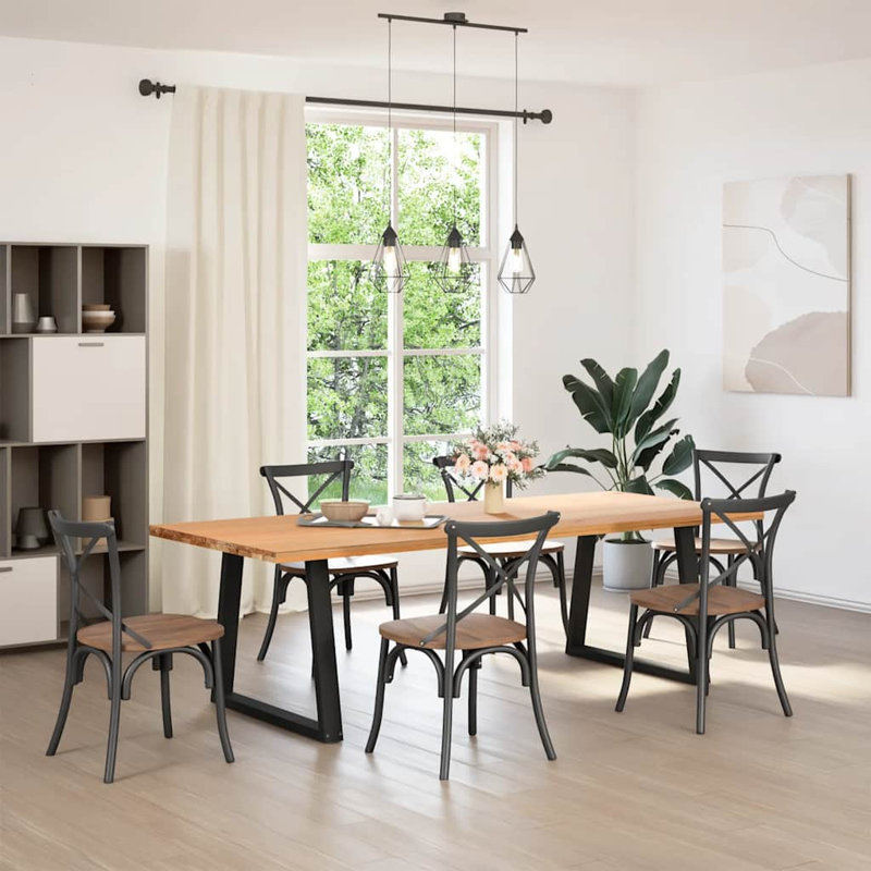Auvil Table Leg, Black, 73.3cm H x 80cm W x 8cm D