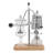 Silver Vintage Siphon Coffee Maker, Glass & Stainless Steel Balance Brewer for Coffee & Tea