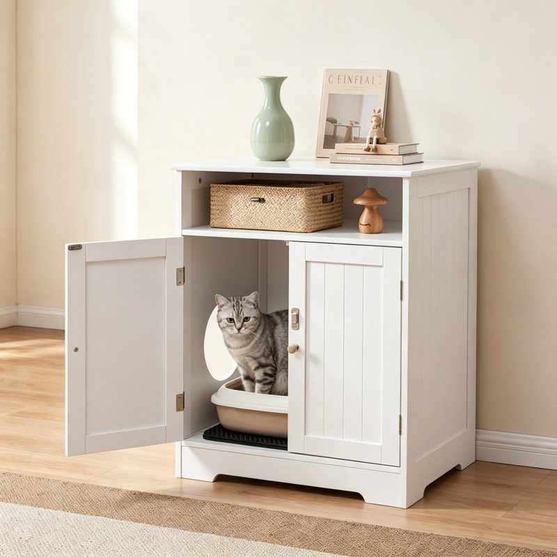 Engineered Wood Litter Box Enclosure