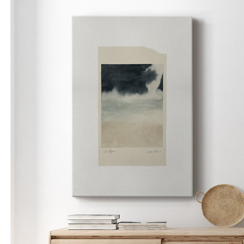 «Storm Rolls In I», peinture sur toile tendue, H 48 po x l 32 po x P 1 po