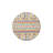 Triangular Red Cream Geometric Striped Patterned Decorative Washable Carpet-616954454