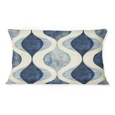 Coussin Blue Ogee