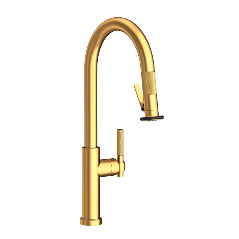 Pull-Down Kitchen Faucet - Trigger Spray, Satin Gold (PVD)