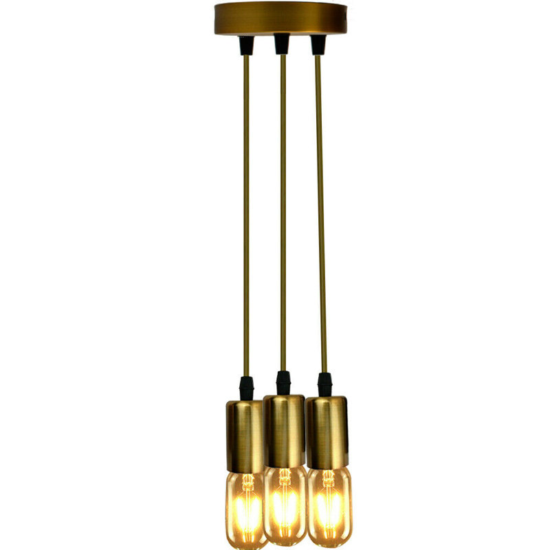 Poteau 3 - Light Gold Cluster Pendant