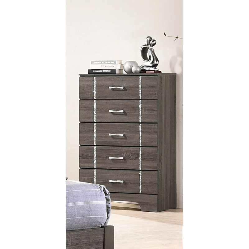 Commode 5 tiroirs Glebs