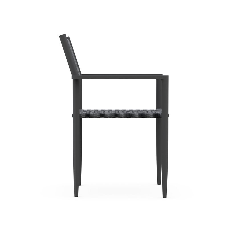 Naples Dining Chair, Matte Charcoal/Ash