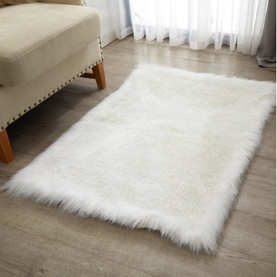 Enrica Sheepskin Faux Fur Shaggy Area Rug