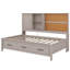 Lit de jour simple avec tablettes de rangement-1323511522