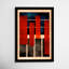 Geometric Red And Blue by Oliver Gal-68916484-68916483