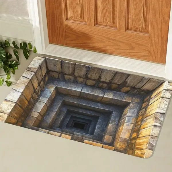 Tapis d'entrée antidérapant 3D