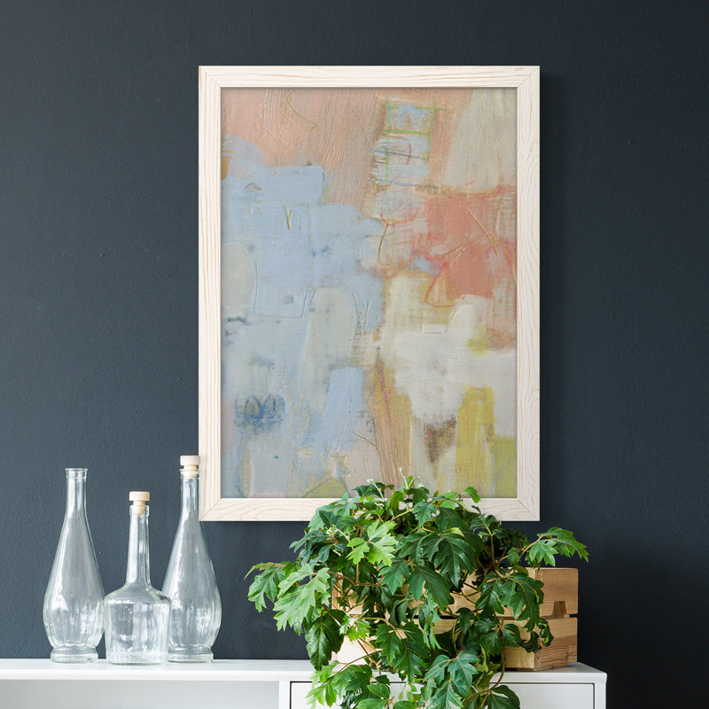 Toile encadrée de qualité supérieure Cully I - prête à être accrochée, H 32 po x l 23 po x P 1 po, Cadre blanc