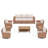 Outdoor 8 - Piece Conversation Sets With Cushions