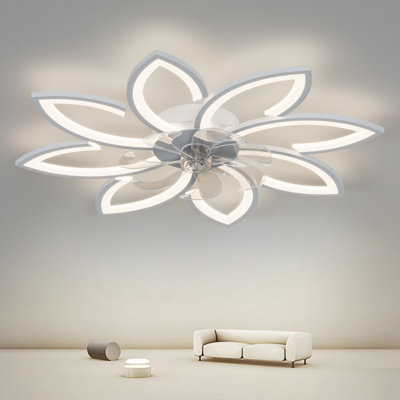 Deira 90cm 7 - Blade Reversible Dimmable LED Ceiling Fan With Remote Control And APP