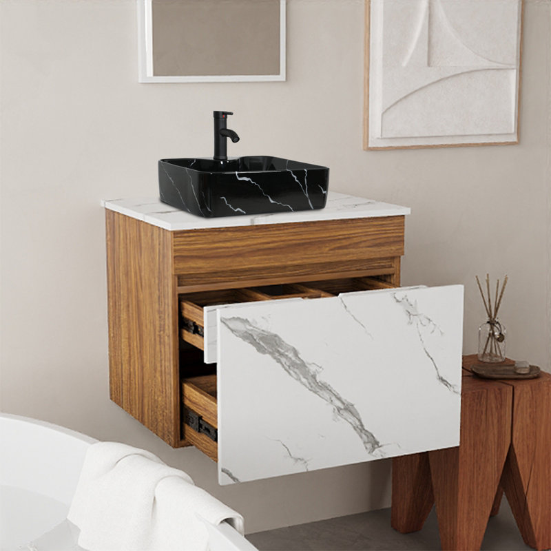 Meuble-lavabo autoportant avec lavabo