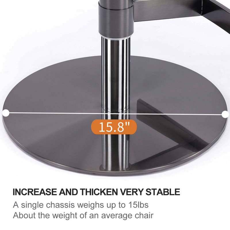 Tabourets de bar pivotants en acier inoxydable de titane à hauteur réglable pour le comptoir de la cuisine et la salle à manger