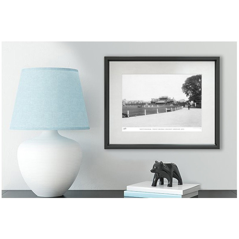 Nottingham, Trent Bridge Cricket Ground 1893 - Single Picture Frame Print, 40cm H x 50cm W x 2.3cm D