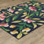 Tapis d'intérieur / extérieur bleu marine Sherley-286420461