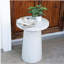 Table d'appoint d'extérieur H 24 po MGO Terrazzo, blanc