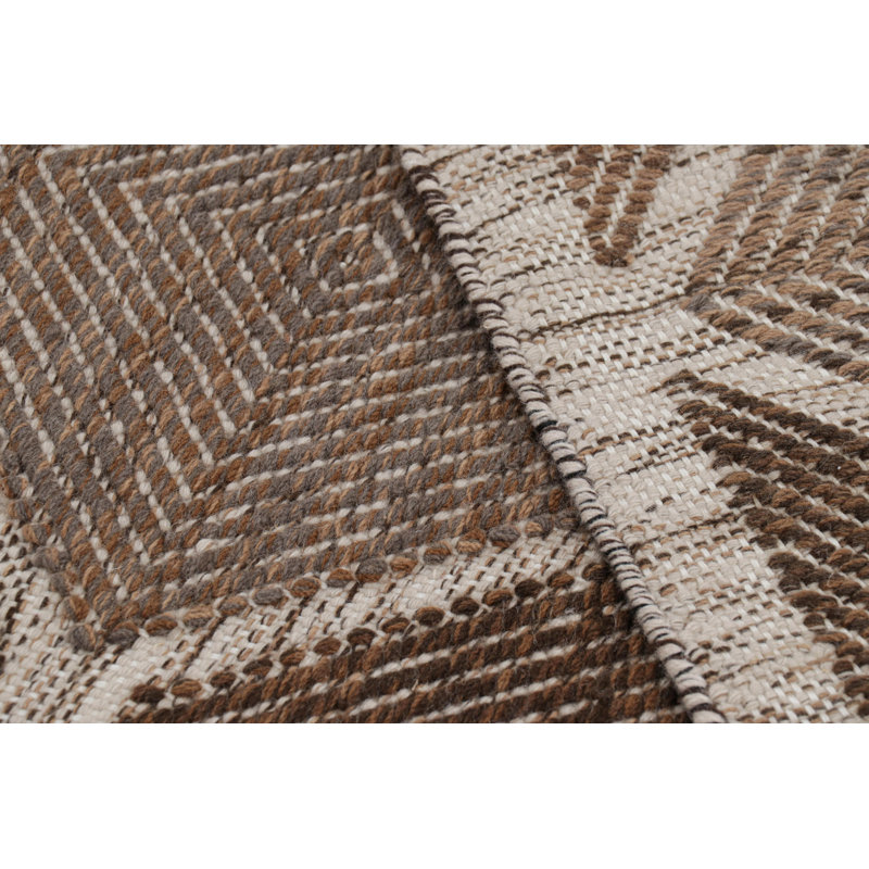 Scandinavian Wool Geometric Area Rug, Rectangle 10' x 14'