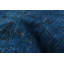 Tapis bleu en laine de style années 1990 de 6 pi 10 po x 10 pi 4 po Aaravi