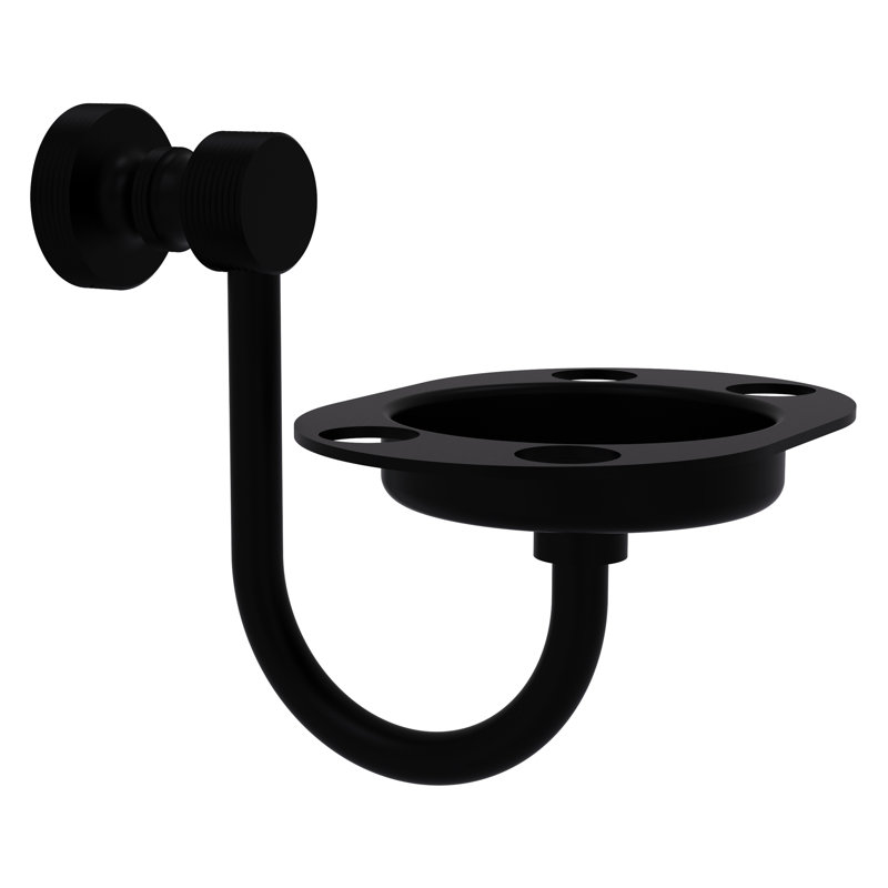 Porte-brosse à dents & culbuteur Foxtrot, Noir mat