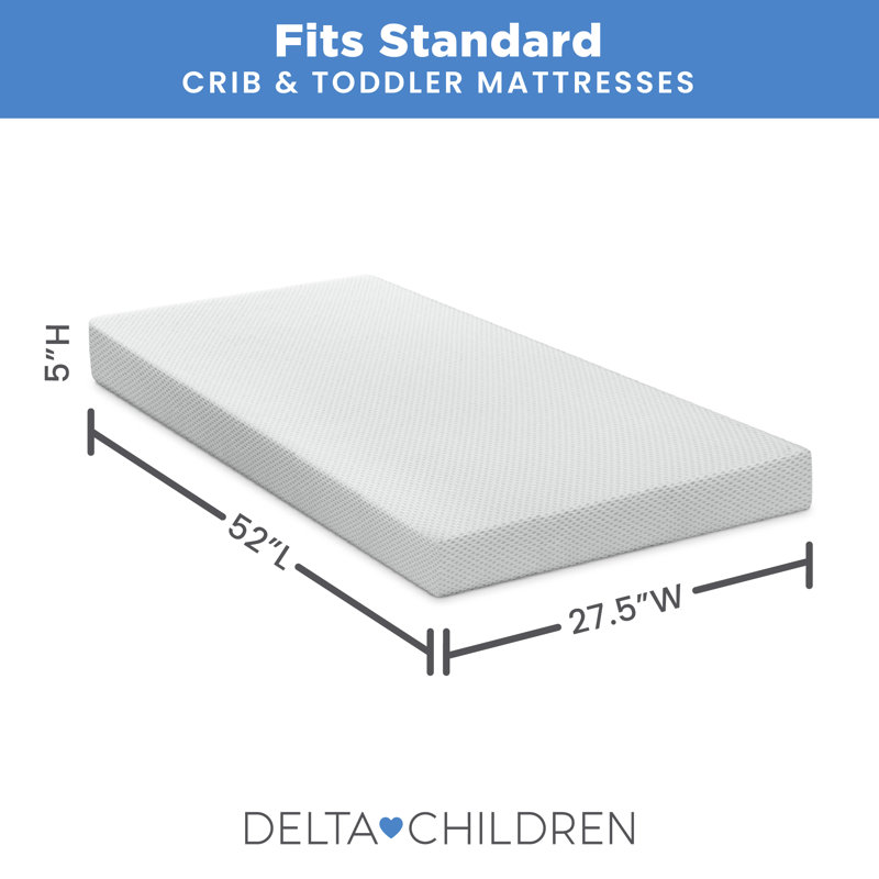 Housse de protection pour matelas de lit de bébé Delta pour enfants - 100% housse de protection pour lit de bébé respirant