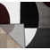 Amirr Geometric Burgundy/Gray/White Area Rug
