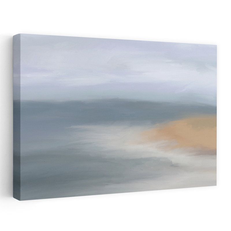 Paysage côtier abstrait Harbour Shore, H 24 po x l 36 po