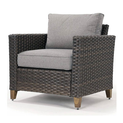 Glorya Wicker Patio Chair with Cushions