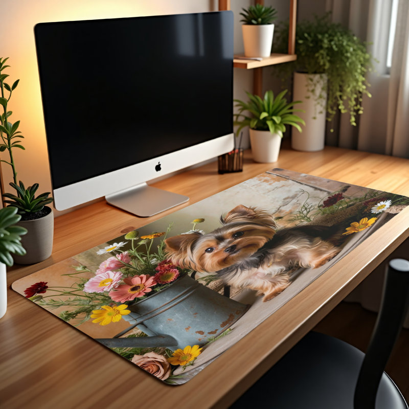 Polyester Desk Pad, 14.4x12.1