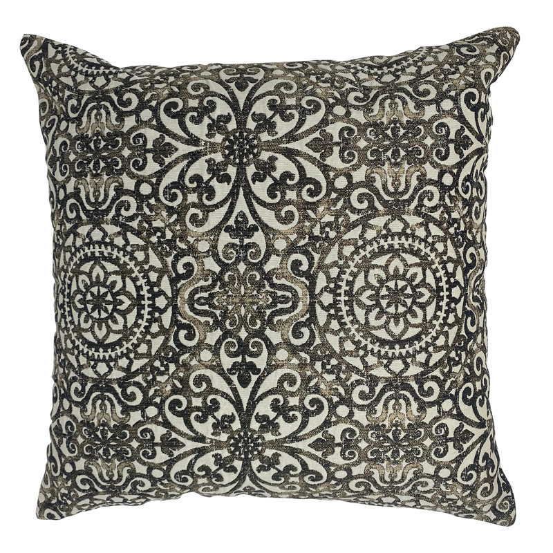 Damask Reversible Throw Pillow, 22" x 22"