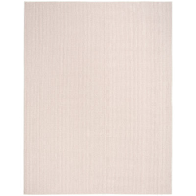 Nourison Natural Texture 5'3" x 7' Ivory Rose Farmhouse Indoor Rug