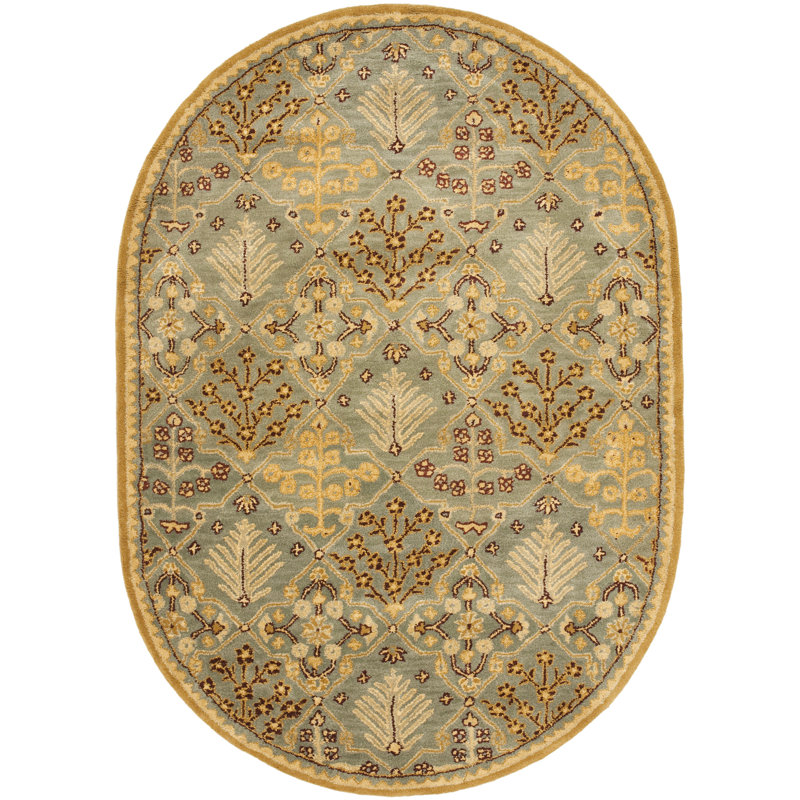 Dunbar Hand Tufted Wool Oriental Rug, Oval 4'6" x 6'6"