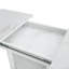 Table de salle à manger 47,24 "-63" moderne, carrée, extensible, avec plateau en marbre blanc imprimé et pieds de table de rangement avec base en métal-215454760