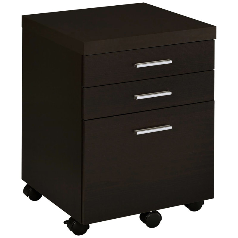 Rangement pour 3 bureaux - Finition cappuccino