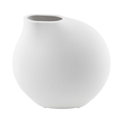 NONA White 5.5" Porcelain Table Vase