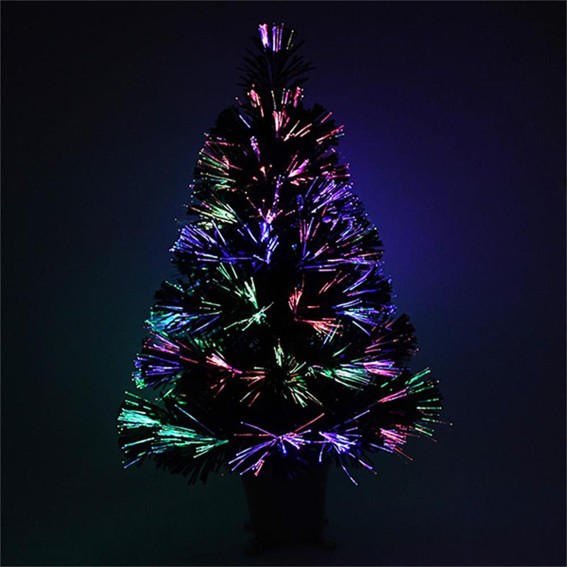 Tabletop Artificial Christmas Tree with Lights in with Gold Base Pot