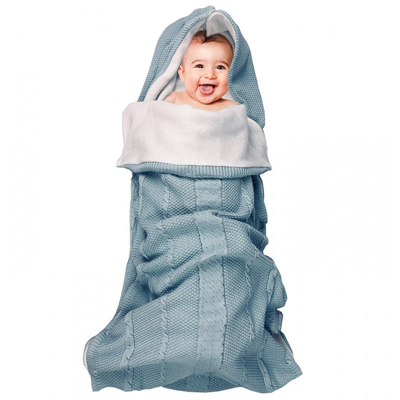 Cotton Baby Sleeping Bag, Blue