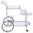 3-Tier Serving Cart with Casters