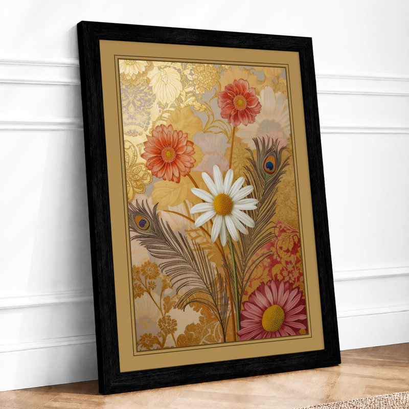 Bloom Cluster Botanical - Framed Print, Black, A3 - 42.0 x 29.7 cm