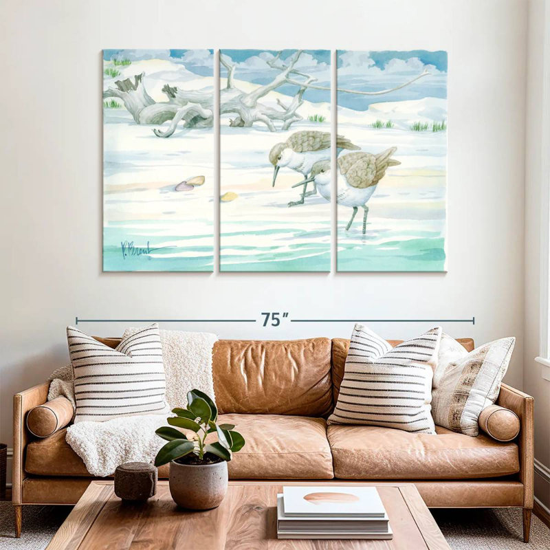 Driftwood Sandpipers, 42" H x 65" W