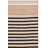Kolyu Natural Fiber Handwoven Jute Cotton Striped Rug in Natural/Black-732999853