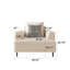 Canapé moderne à assise profonde avec coussins, pieds hauts, canapé de salon confortable, canapé d'appartement
