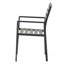 Chaise de salle à manger en aluminium (ensemble de 2)