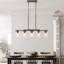 Luminaire suspendu noir 5 lumières Tempe