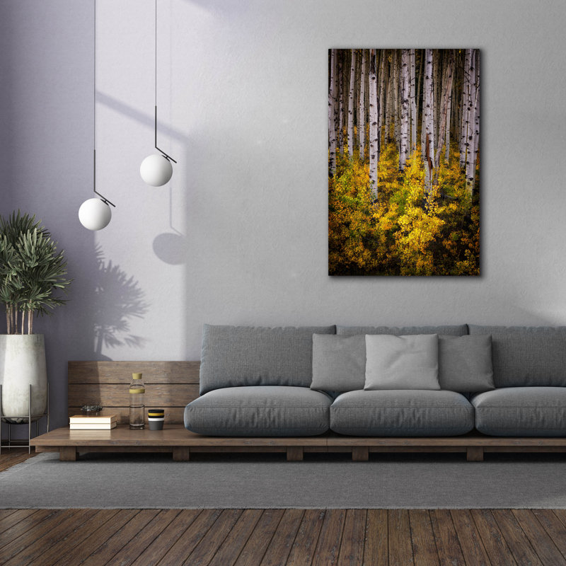 «Aspenglow» par Rick Berk, art mural sur toile, H 60 po x l 40 po x P 1,5 po