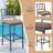 7 - Piece Rectangular Outdoor Dining Set With Cushions,outdoor Patio Bar Set For Backyard, Garden-1979469344