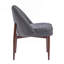 Chaise rembourrée en fer avec design ergonomique
